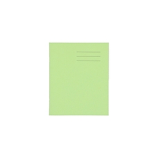 8x6.5" Exercise Book 48 Page, 5mm Squared, Light Green - Pack of 100
